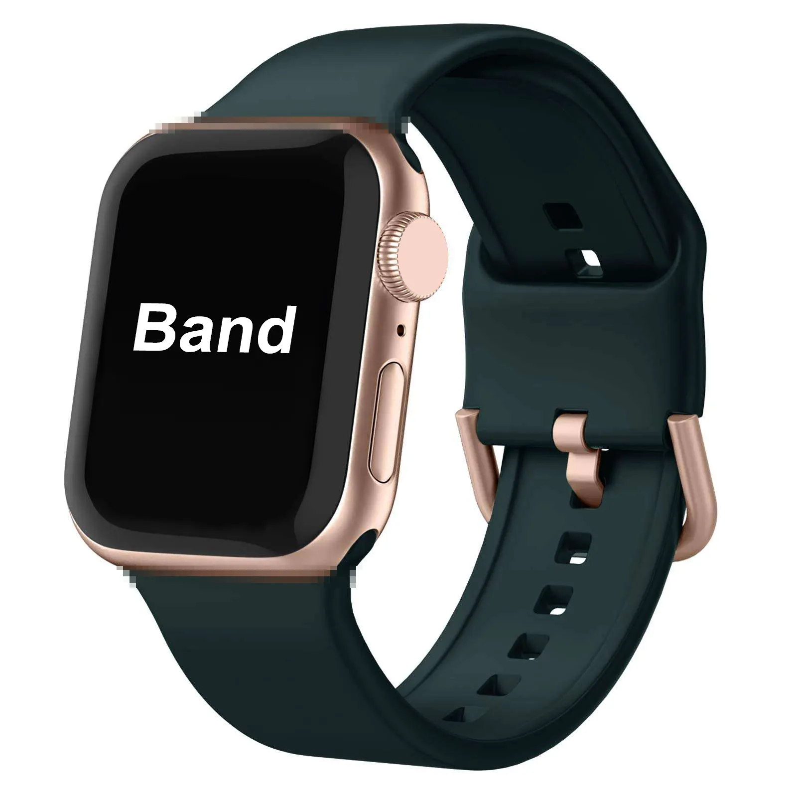 Eraysun Nouvelle Arrivée Silicone Smart i Watch Accessoires Sport Bandes Bracelet Pour Appl Montre Bracelet Série 7 Luxe Bracelet De Montre En Caoutchouc