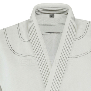 ชุดยิวยิตสูโพลีเอสเตอร์/คอตตอนใหม่จากผู้ผลิต บริการรับทำโลโก้ OEM ชุดยูโดสำหรับผู้ใหญ่ น้ำหนัก 450 กรัม แห้งเร็ว - Product Image 5