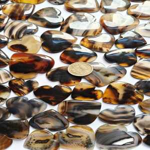 Lot de cabochons d'agate Montana de qualité supérieure, lot de cabochons de pierres précieuses d'agate Montana fantaisie, pierre précieuse d'agate unique pour les bijoux - Product Image 3