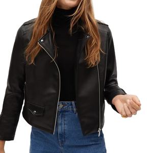 Veste en cuir véritable pour femmes de haute qualité, mode personnalisée, respirante, nouveau design, veste en cuir véritable pour femmes chez Nurak - Product Image 5