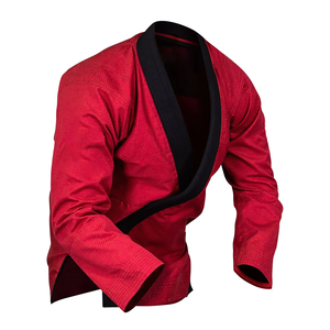 Kimono de judo de compétition, coutures renforcées, polyester/coton, séchage rapide, respirant, unisexe, vêtements d'arts martiaux, devant - Product Image 4