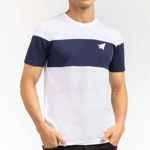 Camiseta clásica sólida para hombre con logotipo personalizado Tela de punto recortada suave y cómoda Posición frontal Secado rápido Alta calidad - Product Image 2