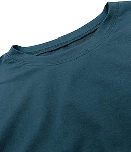 บริการ OEM ออกแบบเสื้อยืดคอกลมแขนสั้นผู้ชายแบบกำหนดเอง ผ้าฝ้าย 100% ทรงปกติ ผ้าอ็อกซ์ฟอร์ด ระบายอากาศได้ดี เป็นมิตรกับสิ่งแวดล้อม - Product Image 5