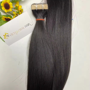 Ruban droit naturel 100% vierge vietnamien Machine d'extension de cheveux humains Double trame de haute qualité pas de perte pas d'enchevêtrement pas de cheveux - Product Image 1