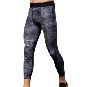 Leggings de compression pour hommes les plus vendus, entièrement personnalisés, qualité supérieure, coton/bambou, taille élastique pour le sport, la salle de sport, le yoga, la course à pied - Product Image 4