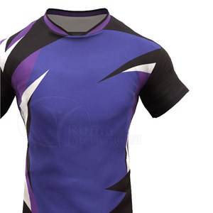Uniformes de rugby personalizados al por mayor de alta calidad, uniformes de fútbol rugby 100% poliéster, precio de fábrica para hombre - Product Image 5