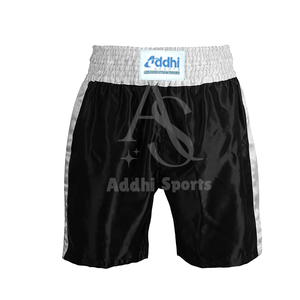 กางเกงขาสั้นชกมวยทำจากวัสดุผ้าซาตินสำหรับผู้ชายกางเกงขาสั้นโพลีเอสเตอร์สำหรับฝึกซ้อม - Product Image 2