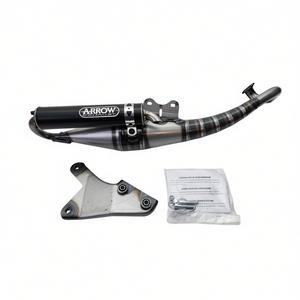 Sistema di Scarico Arrow per Aprilia SR 50 2002-2003 e CD 33509EN, Nuovo Sistema di Scarico Moto Omologato Nero - Product Image 2