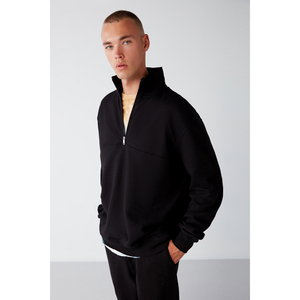 GRIMELANGE <b>Men's</b> <b>Half</b>-<b>Zip</b> <b>Fleece</b> Sweatshirt-Ultra Soft Stand Collar Regular Fit - Product Image 6
