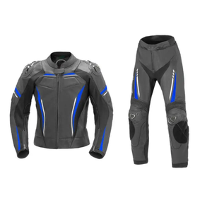 Men's CE Approved Cowhide Leather Motorbike Suit Winter Waterproof Breathable and Windproof with Custom <b>Protectors</b> for Adults - Product Image 1