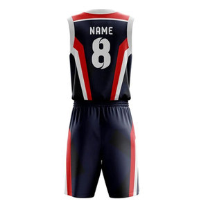 Uniformes de Baloncesto Impresos de Diseño Personalizado de Primera Calidad, 100% Poliéster, Secado Rápido, Transpirables, Ropa Deportiva al Por Mayor - Product Image 3