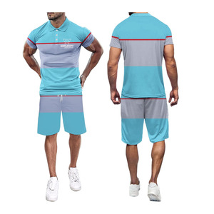 Conjunto de Pantalones Cortos Informales Para Hombre, Conjunto de 2 Piezas con Logotipo Personalizado para Verano - Product Image 4