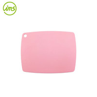 Ensemble de 3 pièces : mini couteau de cuisine en céramique, éplucheur, planche à découper rose, écologique, 15,5x20cm, couteau 13x7,6cm, éplucheur, modèle IMS