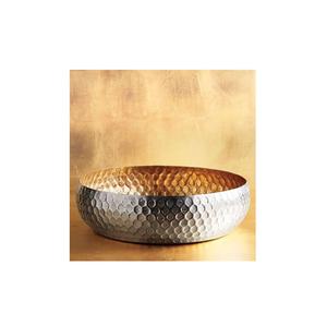 Bol à chocolat en métal de forme unique doré 2026 avec motif gravé pour les fêtes de mariage et les centres de table élégants - Product Image 3