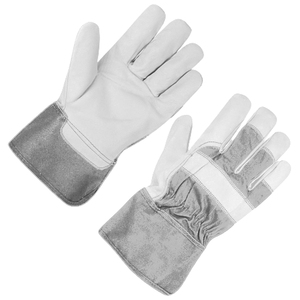 Guantes de seguridad de cuero de grano de cabra de alta calidad, cómodos guantes de trabajo suaves resistentes a la abrasión para protección de manos Industrial - Product Image 6