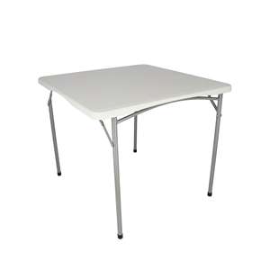 Tavolo Pieghevole Quadrato da Esterno in Polietilene Well Home 88x88x74cm - Product Image 6