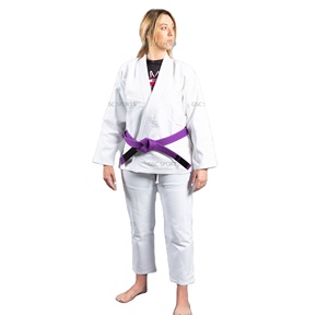 Femmes sur mesure 100% coton Jiu Jitsu Gi perle armure BJJ Gi ensemble OEM Service prix usine pas cher karaté arts martiaux filles - Product Image 1