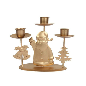 Porte-bougie en laiton pur avec finition dorée, parfait pour la décoration de Noël, la décoration d'église, décoration festive - Product Image 4