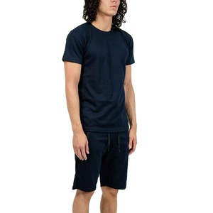 Conjunto Deportivo Casual de Alta Calidad para Hombre, Personalizable, de Algodón Grueso, Transpirable, Tejido de Punto, Liso, Talla Grande - Product Image 1