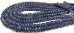 Joya eminente de alta calidad, tanzanita azul Natural sin tratar, 6 7mm, Rondelle, piedra preciosa Lisa, vendida por hebra, 8 pulgadas de largo - Product Image 5