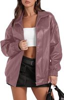 Veste en simili cuir surdimensionnée pour femme personnalisée |   Veste noire en PU à fermeture éclair |   Fabricant de vêtements de rue tendance OEM/ODM