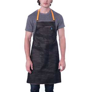 Pakistan Manufactured Solid Color <b>Denim</b> <b>Apron</b> New Cotton Stuff Made Customized <b>Denim</b> <b>Apron</b> - Product Image 3