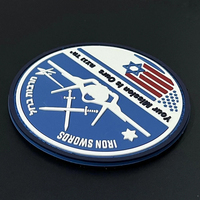 Patch Israël Airsoft Usine Patchs en silicone PVC personnalisés Pas de minimum Patch PVC 2D 3D