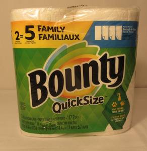 Bounty Quick-Size White <b>Paper</b> Towels 16 Family Rolls & 40 Regular Rolls 2-3 Ply Soft Kitchen <b>Tissue</b> - Product Image 3