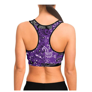 Soutien-gorge de sport de haute qualité pour femmes Design personnalisé Sublimation Printing Plus Size Breathable and Lightweight Solid Pattern - Product Image 2