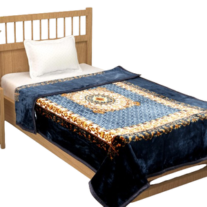 ผ้าห่มราเชลเกาหลี LA FLORA ขายดีปี 2024 เนื้อนุ่มพิเศษ รอยัลมิงค์ โพลีเอสเตอร์ 100% ป้องกันการเกิดขุย ผ้าห่มฤดูหนาวสำหรับเตียงคู่ - Product Image 1