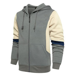 Sweat à capuche à fermeture éclair en polaire pour hommes, chaud et doux, parfait pour le temps froid et la superposition. - Product Image 5