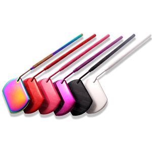 Miroir de maquillage grossissant en acier inoxydable à long manche, durable, écologique, outil de vérification des cils, aide à la beauté, fonction amovible - Product Image 4
