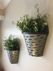 DECOR HAAT Best Selling Customized Home Garden Decoration Handmade Galvanized Metal <b>Wall</b> Planter Latest Design High Quality - Product Image 5