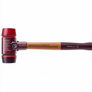 Marteau à tête souple SIMPLEX, longueur 405 mm, diamètre de la tête 60 mm, bois moyen-dur/dur/caoutchouc, plastique noir/rouge pour le travail du bois - Product Image 3