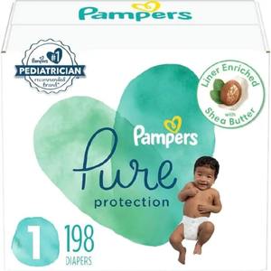 Pour Pampers Pure Protection Pantalon Jetable Hypoallergénique Premium XXL NB Taille 198 Compte Un Mois D'approvisionnement Coton Gratuit pour - Product Image 2