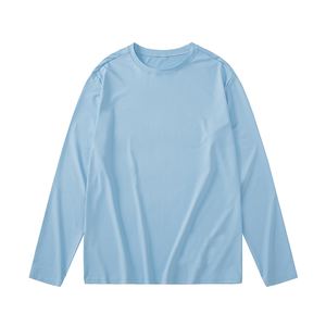 เสื้อยืดออกกำลังกายแขนยาวสำหรับผู้ชายเสื้อฟิตเนสแขนยาวแบบผสมเสื้อผ้าชุดกีฬาสีจำนวนมาก - Product Image 1