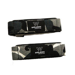 Correas de levantamiento de pesas antideslizantes de alta calidad, diseño de camuflaje con logotipo personalizado, equipo de levantamiento de pesas de etiqueta privada - Product Image 4