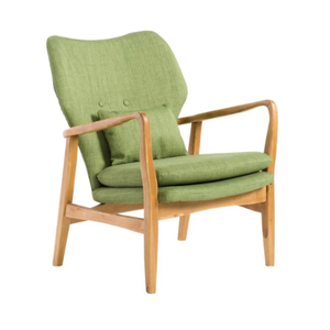 Chaises de salon avec accoudoirs en bois au design scandinave, fauteuils de canapé en tissu pour la maison, meubles de salon, prix de gros - Product Image 1