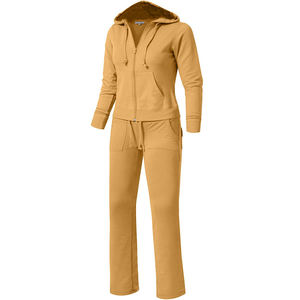 Chándal con cremallera para mujer, conjunto de dos piezas, Sudadera con capucha - Product Image 1