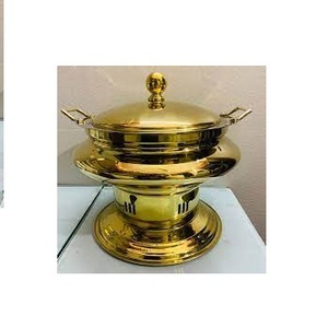 Chauffe-plats chauffe-plats Design classique attrayant en acier fournitures alimentaires chauffe-plats fête de mariage casserole servant avec couvercle - Product Image 5