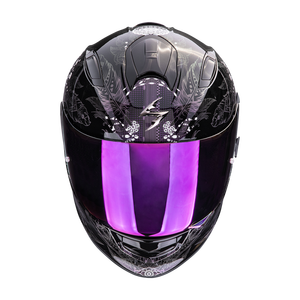 Casque Scorpion EXO-491 Dream Cross, design rétro vintage Predator, double visière, noir camaleon brillant, taille L, sport-touring pour femmes - Product Image 3
