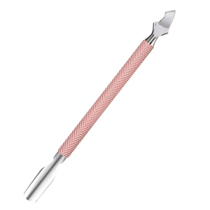 MORGANS INDUSTRIES Dual-End Stainless Steel <b>Nail</b> Pusher <b>Tool</b> with Pink Textured Grip for Manicure & Pedicure (Durable) - Product Image 4