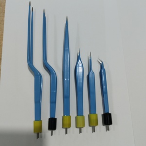 Pince bipolaire en acier inoxydable allemande de haute qualité couleur bleue pince à épiler électrique en plastique chirurgical jetable de haute qualité - Product Image 5