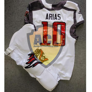 Camiseta de rugby con estampado sublimado de uniforme de fútbol americano personalizado - Product Image 5