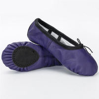 Chaussures de ballet à la mode Pantoufles de danse en toile élégantes, chaussures légères Slim Fit pour femmes et filles Entraînement quotidien