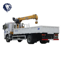 Truk Derek Howman 4*2 4 Ton dengan Boom Lurus, Derek Pemuat Sendiri Euro5 untuk Transportasi Material Perkebunan