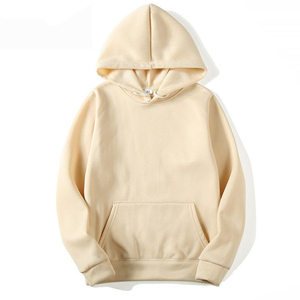 2025 Wholesale Customized Logo Solid Color Casual Winter Wear Plain Dyed Loose Blank Heavyweight Solid Pullover Hoodies - Product Image 4