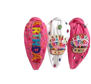 Diadema de Cuentas Hecha a Mano por el Mejor Diseñador para el Mardi Gras, Diadema Festiva Bordada de la India para Navidad y Halloween - Product Image 5