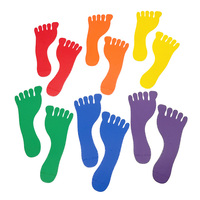 PLOMA 6 paires de marqueurs de sol multicolores en TPR antidérapants et durables, ensemble de 12 pièces, design facile à transporter, pour l'entraînement au basketball et au football