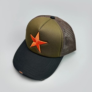 Gorras de béisbol con estrella de cinco puntas bordada con bloque de Color roto, nueva sombrilla Unisex, gorras de camionero de moda de techo duro versátiles para Calle - Product Image 4